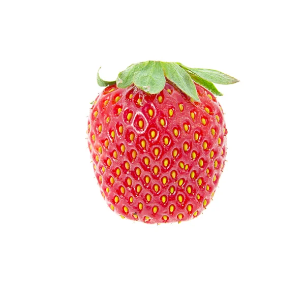 Söta färska jordgubbar isolerade — Stockfoto