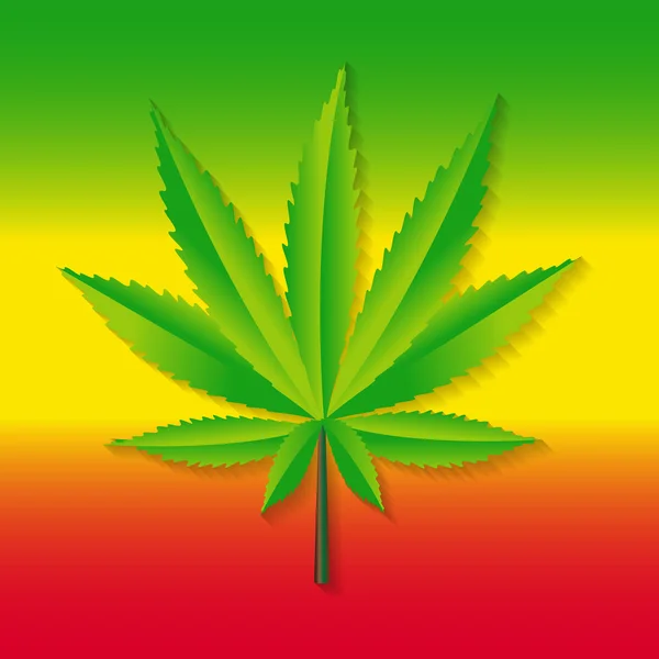 Abstrakt Cannabis bakgrund vektor Illustration — Stock vektor