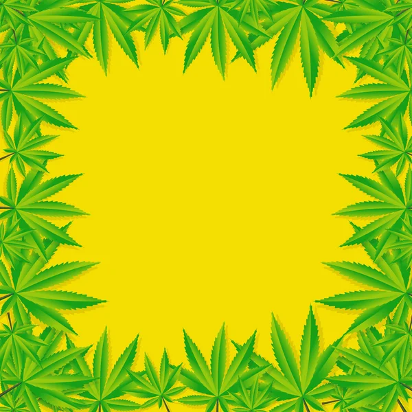 Astratto Cannabis sfondo vettoriale Illustrazione — Vettoriale Stock