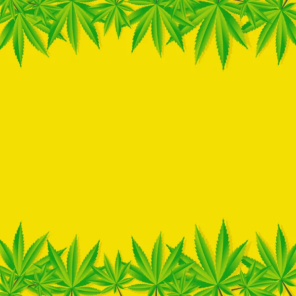Ilustrasi Vektor Latar Belakang Cannabis abstrak - Stok Vektor