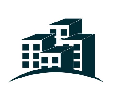 Evler Logo vektör çizim