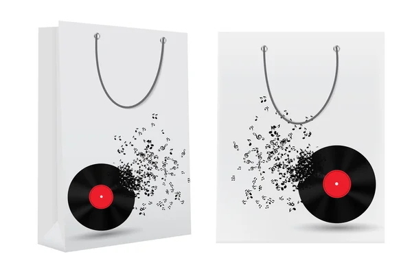 Shopping Bag Template per pubblicità e branding Vector Illust — Vettoriale Stock