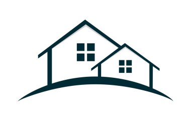 Evler Logo vektör çizim