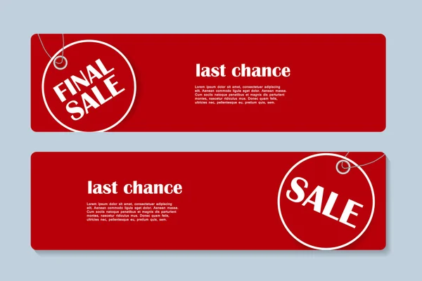 Banner de venta con lugar para su texto. ilustración vectorial — Vector de stock