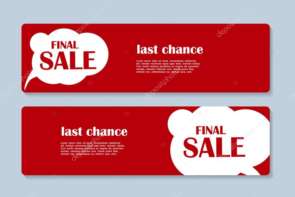 Sale Banner with Place for Your Text. Vector Illustration