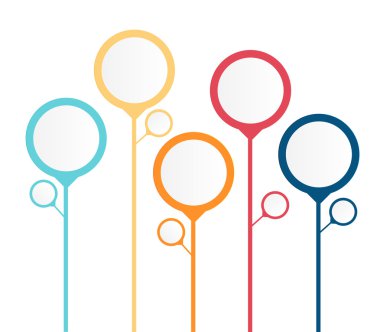 Infographic tasarım öğeleri iş için Illustratio vektör