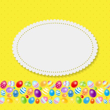 Güzel Paskalya yortusu yumurta arka plan vektör çizim