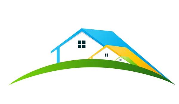 Houses Logo Vector Illustration — Stock Vector