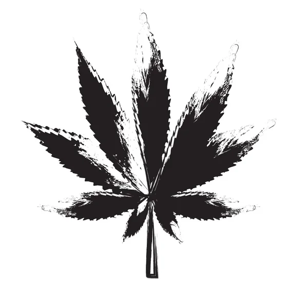 Résumé Illustration vectorielle de fond du cannabis — Image vectorielle