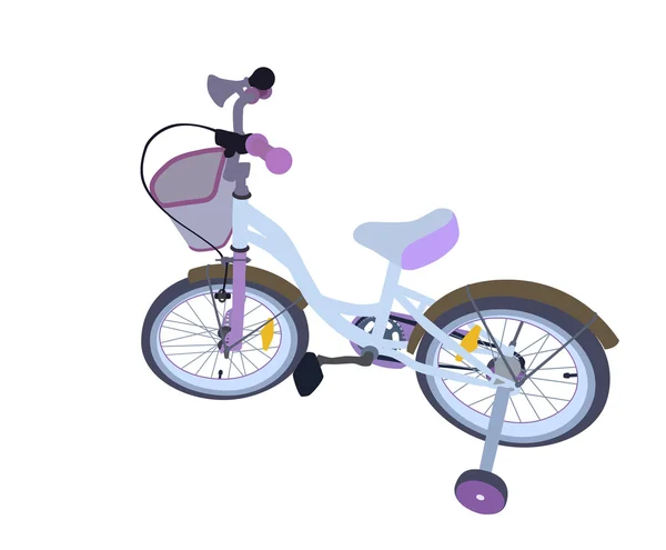 Kinderen fiets. Geïsoleerd — Stockvector