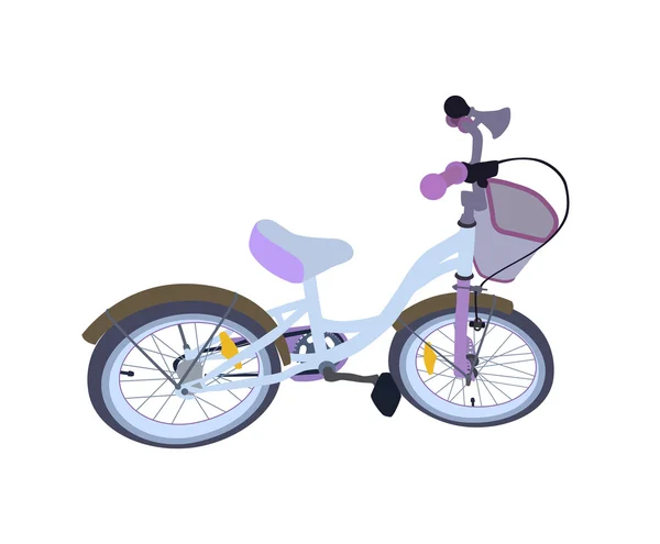 Çocuk bisiklet. İzole — Stok Vektör
