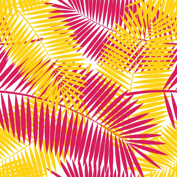 Palm Leaf Seamless mönster bakgrund vektor Illustration — Stock vektor