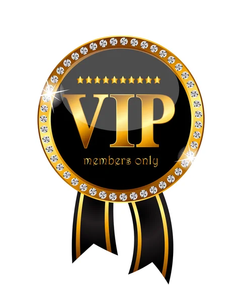 Membros VIP Label Vector Ilustração — Vetor de Stock