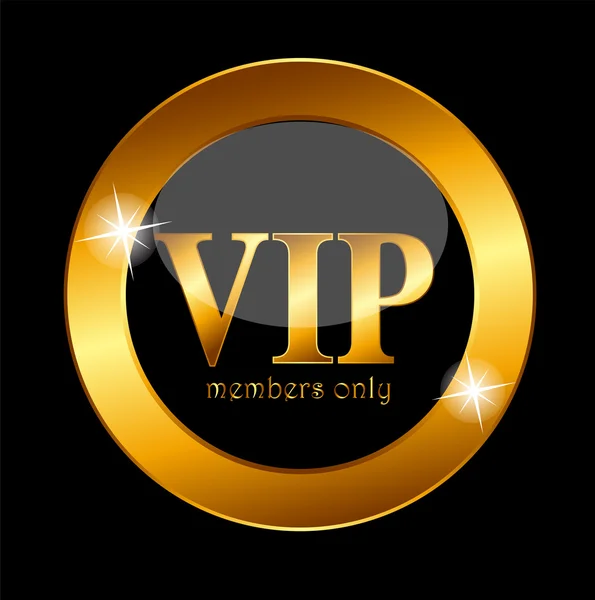 VIP Members Label Vector Illustration — Stock Vector