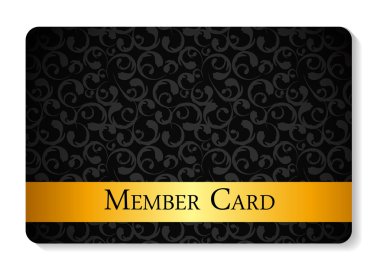VIP üye kartı vektör çizim