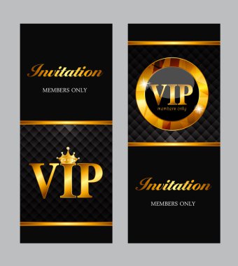 VIP üye kartı vektör çizim