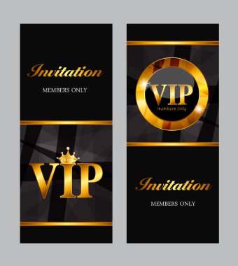 VIP üye kartı vektör çizim