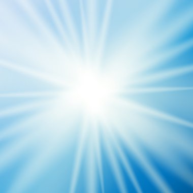 Doğal güneşli arka plan vektör çizim