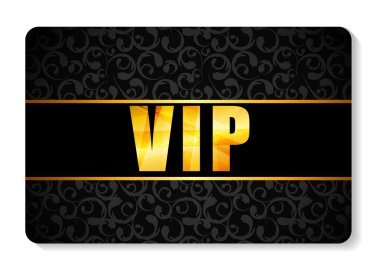 VIP üye kartı vektör çizim