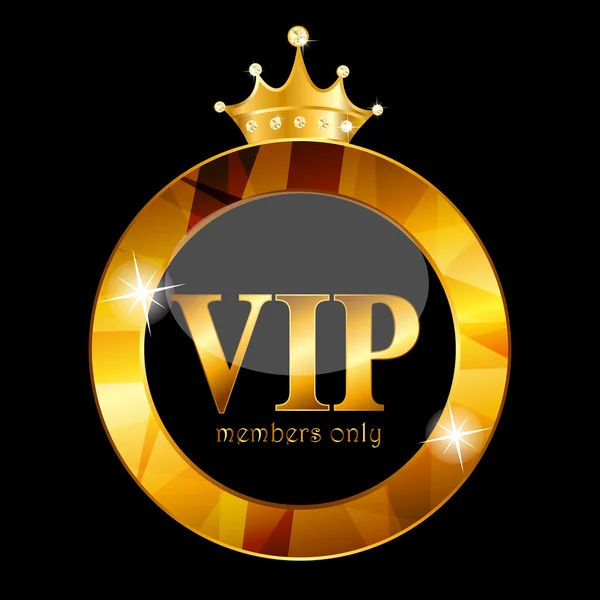 VIP Members Card Vector Illustration — Stock Vector