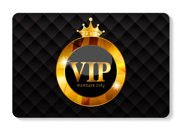 VIP členové kartu vektorové ilustrace — Stockový vektor