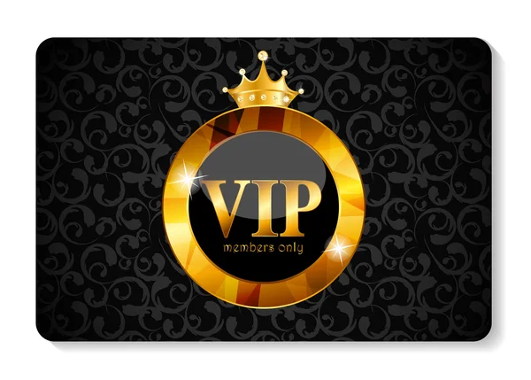 Miembros VIP Tarjeta Vector Ilustración — Vector de stock