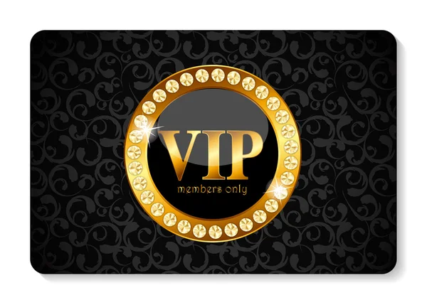 Membros VIP Card Vector Ilustração — Vetor de Stock