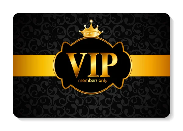 Miembros VIP Tarjeta Vector Ilustración — Vector de stock
