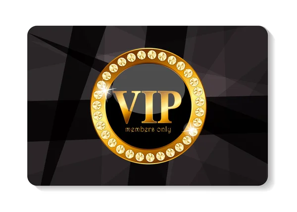 VIP μέλη κάρτα διανυσματικά εικονογράφηση — Διανυσματικό Αρχείο