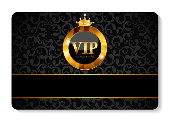 Membros VIP Card Vector Ilustração — Vetor de Stock