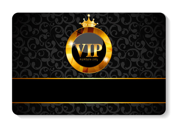 VIP Members Card Vector Illustration