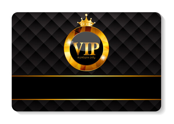VIP Members Card Vector Illustration