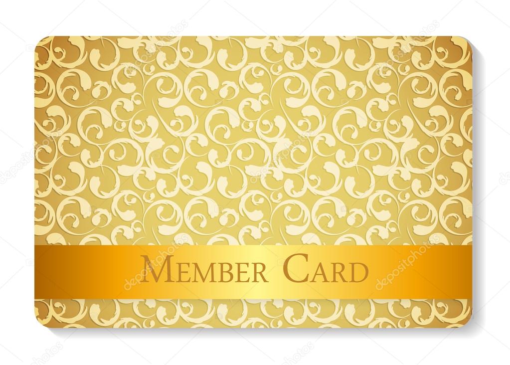 VIP Members Card Vector Illustration