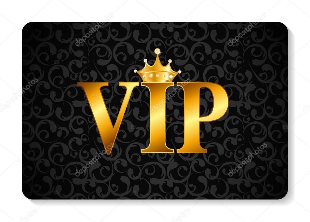 VIP Members Card Vector Illustration