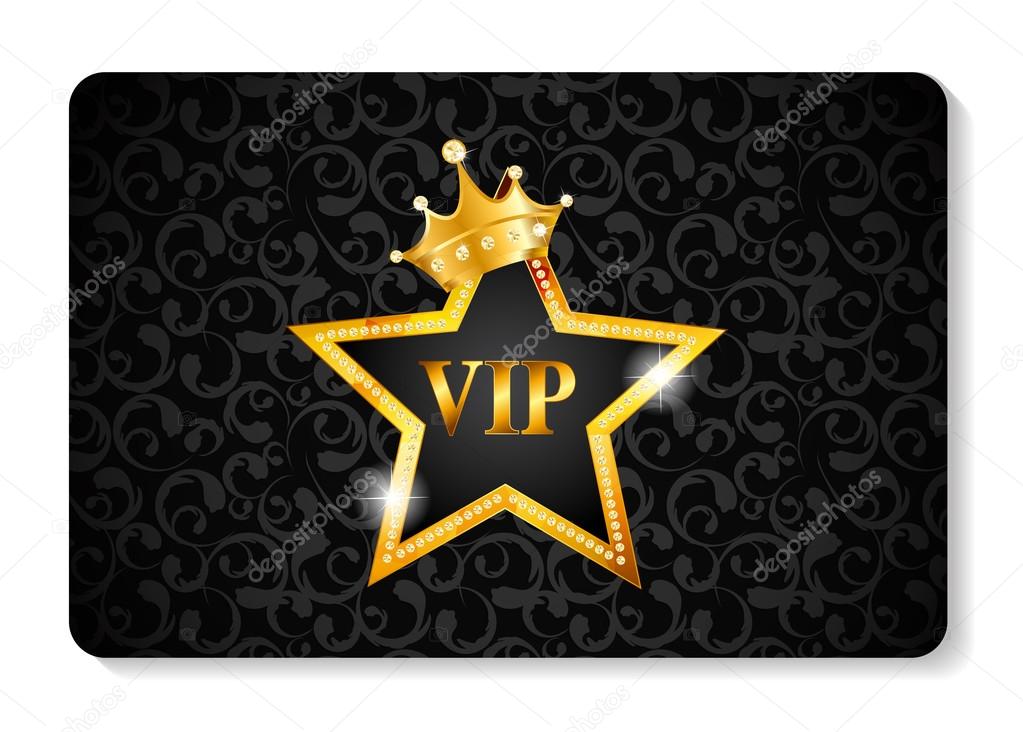 VIP Members Card Vector Illustration