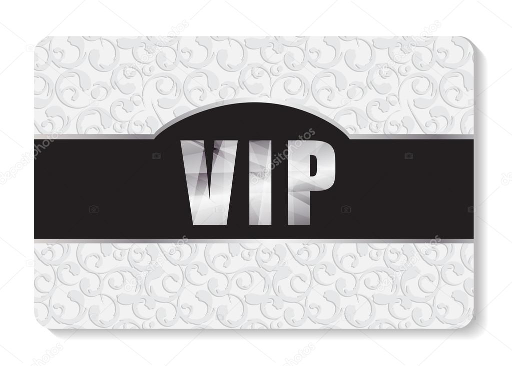 VIP Members Card Vector Illustration