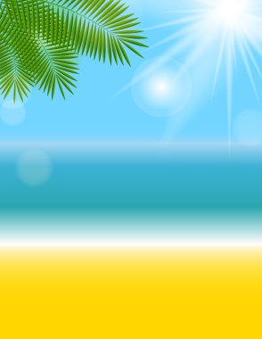 Yaz doğal arka plan vektör çizim