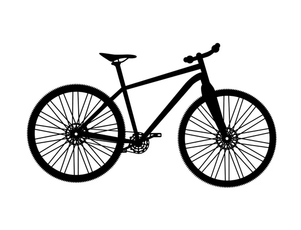 Silhueta de bicicleta. Ilustrador de Vetor — Vetor de Stock