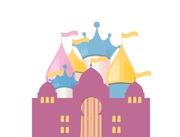 Fairytale Castle. Vector Illustration. — Stock Vector