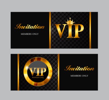 VIP üye kartı vektör çizim