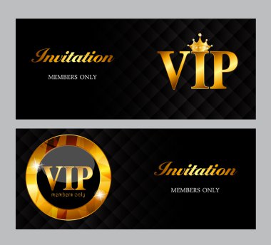VIP üye kartı vektör çizim