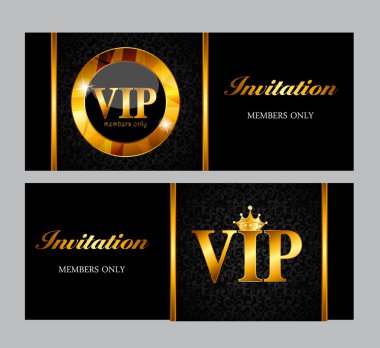 VIP üye kartı vektör çizim