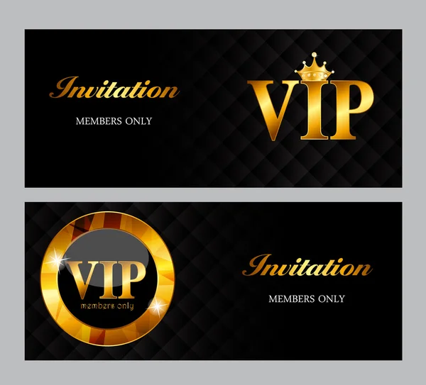 VIP Members Card Vector Illustration — Stock Vector