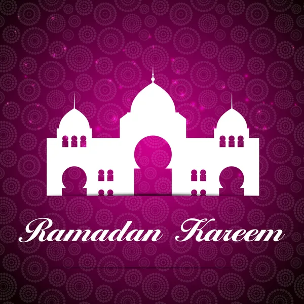 Background for Muslim Community Festival Vector Illustration — Stock Vector