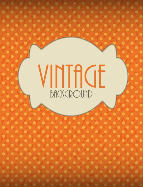 Retro Vintage Background Template Vector Illustration — Stock Vector