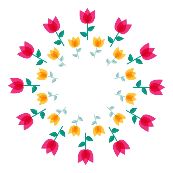 Abstracte kleurrijke achtergrond met bloemen. vectorillustratie — Stockvector