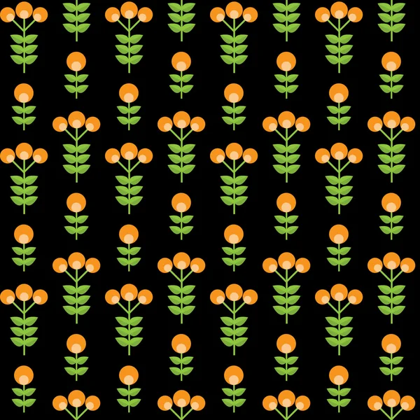 Papel de moda flor plana sin costura patrón Vector ilustración — Vector de stock