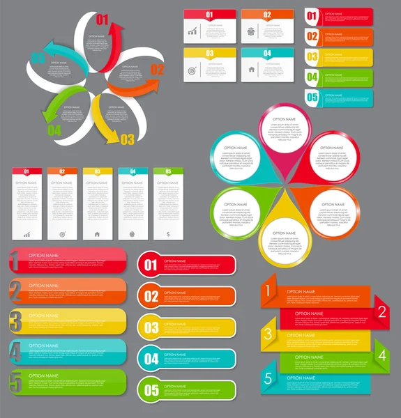 Eléments de conception infographique pour votre entreprise Illustr vecteur — Image vectorielle