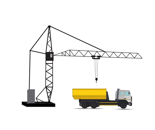 Construction Machinery. Vector Illustration. — Stock Vector