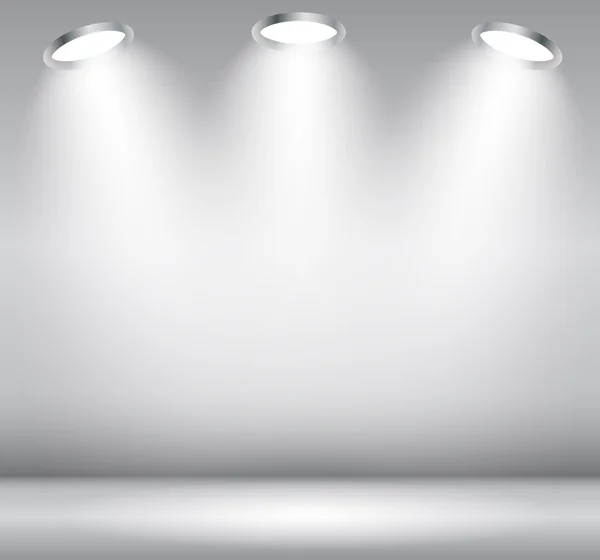 Hintergrund mit Beleuchtungslampe. Leerraum für Ihren Text oder Obje — Stockvektor